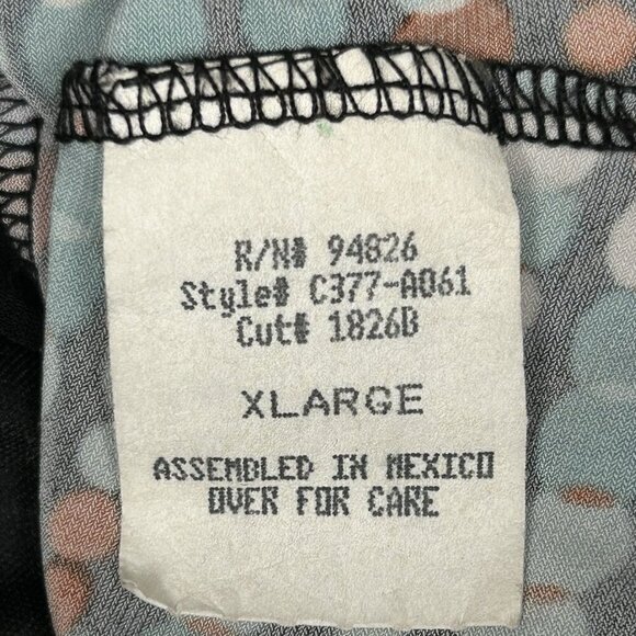 Tempted Hearts Babydoll Top Womens XL Abstract Polka Dot Tie Back Empire Y2K - Picture 5 of 11